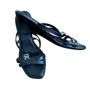 90’s Italian Black Wedges 6